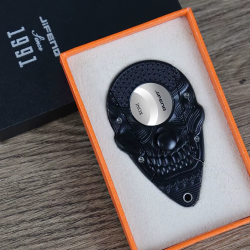 Skull metalinė cigarų giljotina - juodas