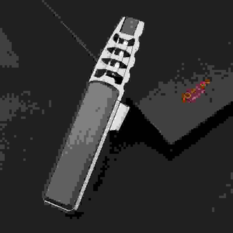 Metalinis lauko vėjui atsparus turbininis butano dujų degiklis