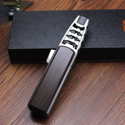 Metalinis lauko vėjui atsparus turbininis butano dujų degiklis