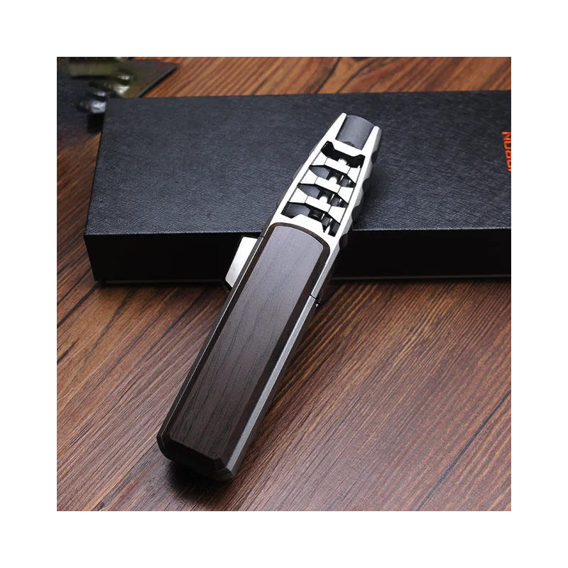 Metalinis lauko vėjui atsparus turbininis butano dujų degiklis