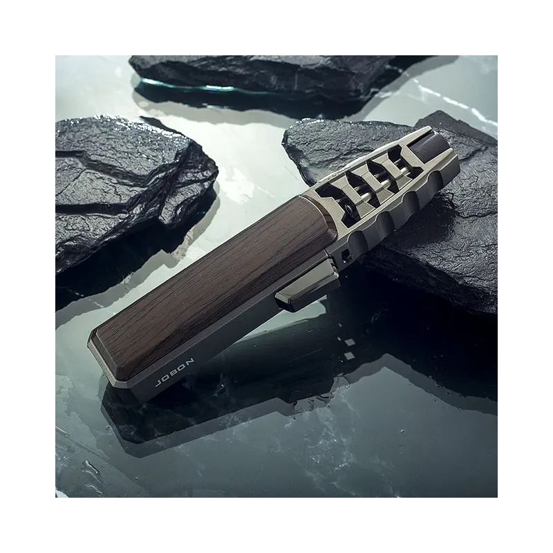 Metalinis lauko vėjui atsparus turbininis butano dujų degiklis