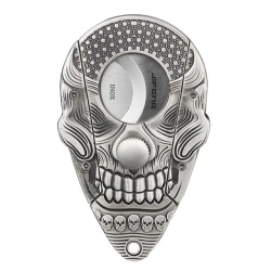 Skull metalinė cigarų giljotina - sidabrinis