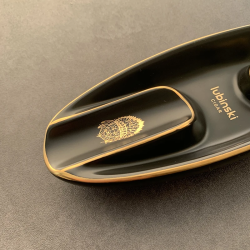 Keraminė peleninė cigarams - juoda